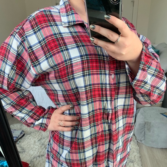 Vintage Plaid Flannel Dress - Picture 6 of 8